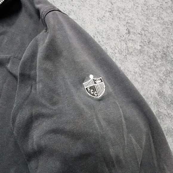 PETER MILLAR Men's 1/4 Zip Pullover Black Sweater Size L - Picture 5 of 14